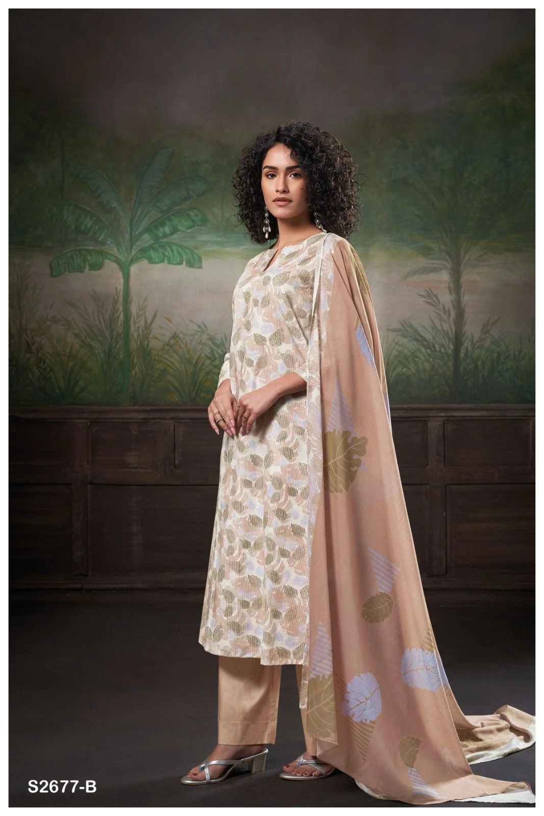 Ganga Ridah 2677 Premium Cotton Printed Wholesale Fancy Salwar Suit Catalog — Wholesale Salwar Suits, Ganga wholesale from Surat — view 3